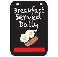 Breakfast Served Daily Sign & Sidewalk Swing Sign Holder Set