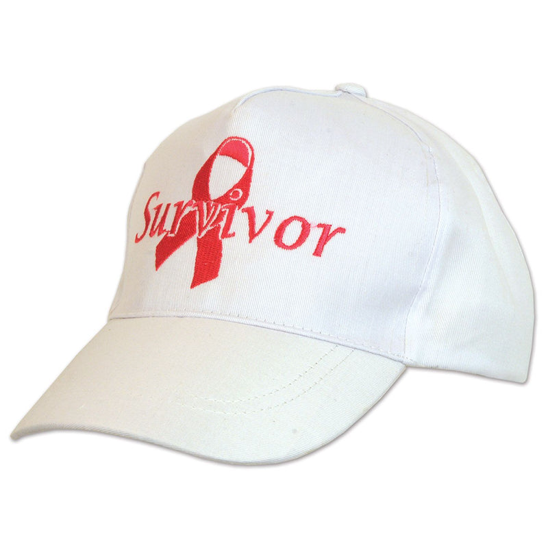 Breast Cancer Survivor Pink Ribbon Adjustable Baseball Caps, 12-Pack