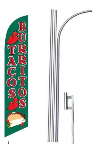Burritos & Tacos Feather Flag Kit