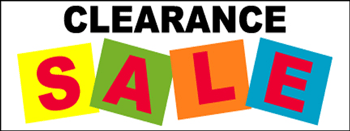 Clearance Sale Vinyl Banner