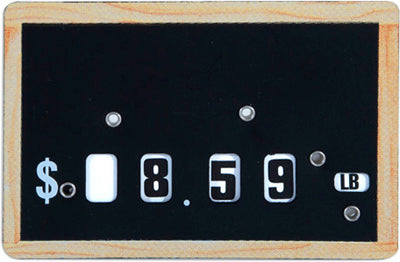 Chalkboard Dial-a-Price Tags - 5 pieces