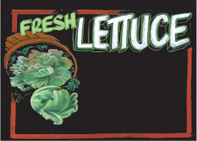 Produce Signs 2-Chalk Board Style