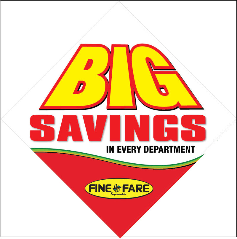 Custom Printed Die Cut Ceiling Danglers