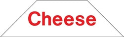 Cooler Door Decal Cling- Cheese-Red
