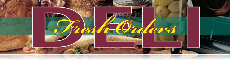 Deli Fresh Ceiling Dangler 32" W x 24" H