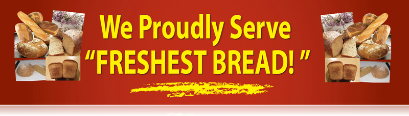 Fresh Bread Ceiling Dangler 32"W x 24"H