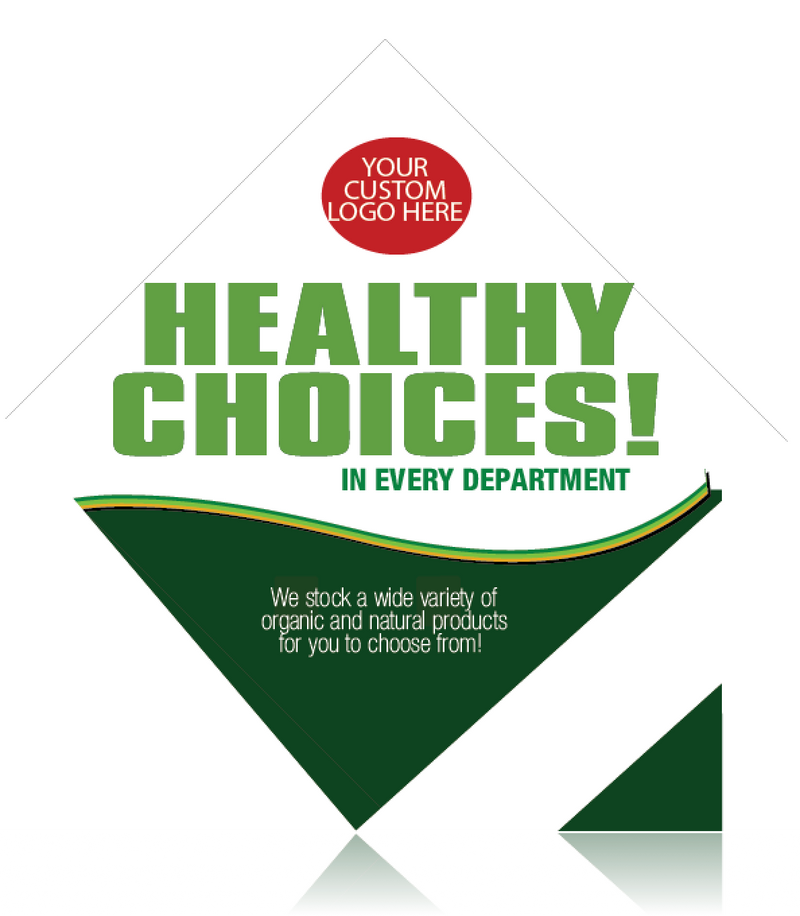 Ceiling Danglers for Supermarkets- Healthy Choices 