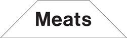 Cooler Door Decals-Clings- Meats