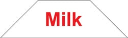 Milk Cooler Door Decal Clings- 10 pieces