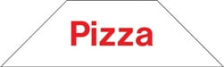 Cooler Door Decals Clings- Pizza