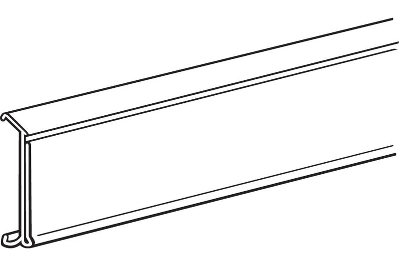 Black Price Channel Info Strips for Dairy-Freezer Shelves- 50 pieces