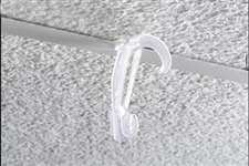 Ceiling Hook Sign Holders 4 ft L White Cord