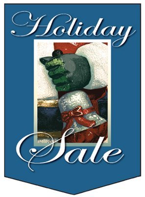 Christmas Holiday Sale Event Pennants-14"W x 20"H -2 pieces