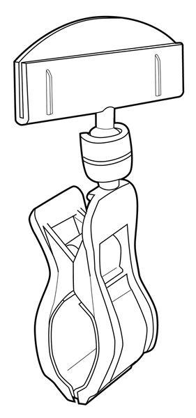 Heavy Duty Clip On Sign Holders