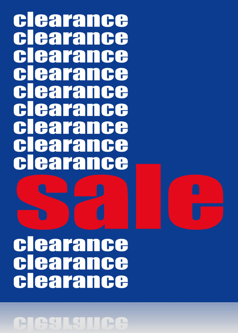Mini Clearance Retail Sale Sign Kit-75 pieces