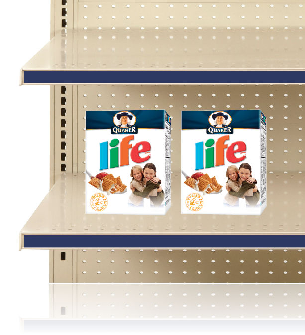 Blue Price Rail Channel Shelf Molding Strips-48" W x 1.25 " H -10 pieces