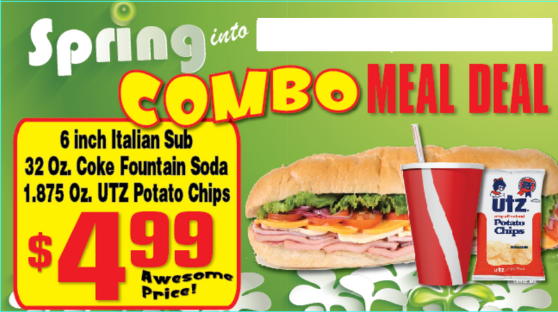 Ceiling Dangler Mobile Sign- Combo Meal Deal