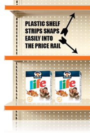 Orange Price Channel Shelf Molding Strips-48" x 1.25" -100 pieces - screengemsinc