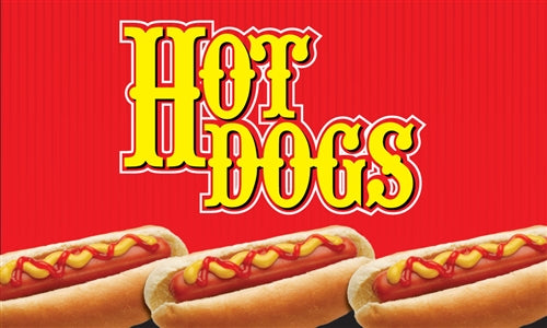 Ceiling Dangler Mobile Sign-Hot Dogs