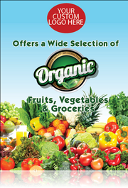 Organic Floor Stand Stanchion Signs