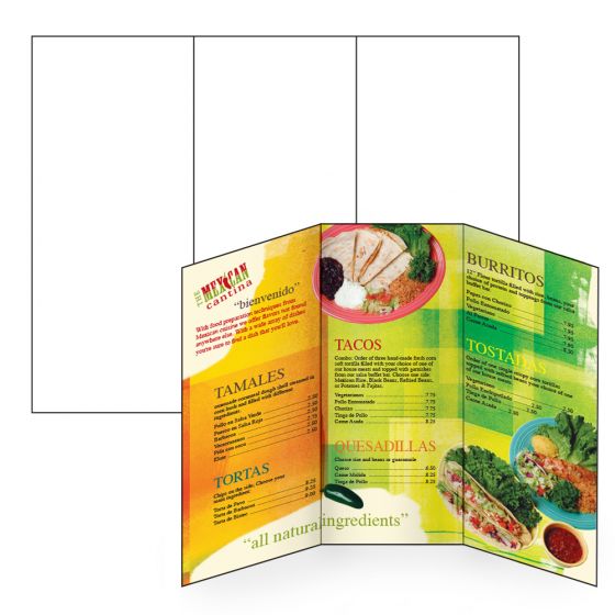 Tri Fold Brochures on Waterproof Paper-Custom Printed