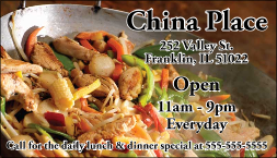 Restaurant Magnetic Signs-Custom Printed