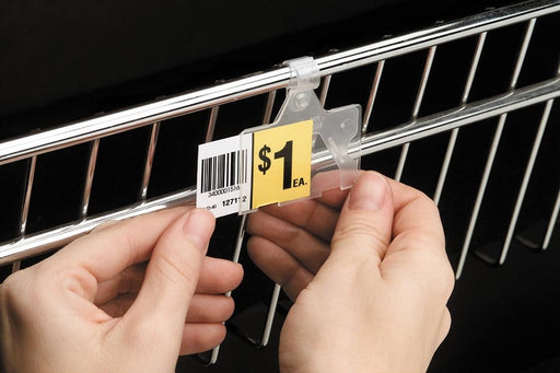 Covered Price Label- Price Tag Holder for Wire Fixtures