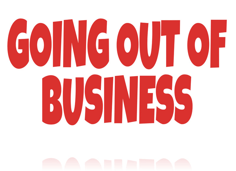 Going Out of Business Sale Sign Kit for Retail