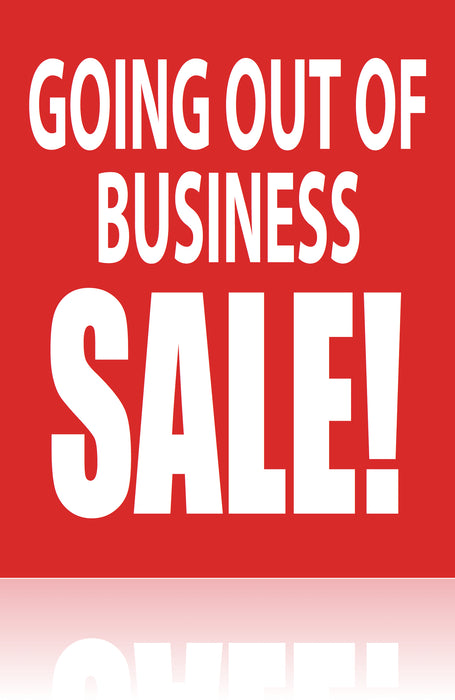 Going Out of Business Sale Sign Kit for Retail