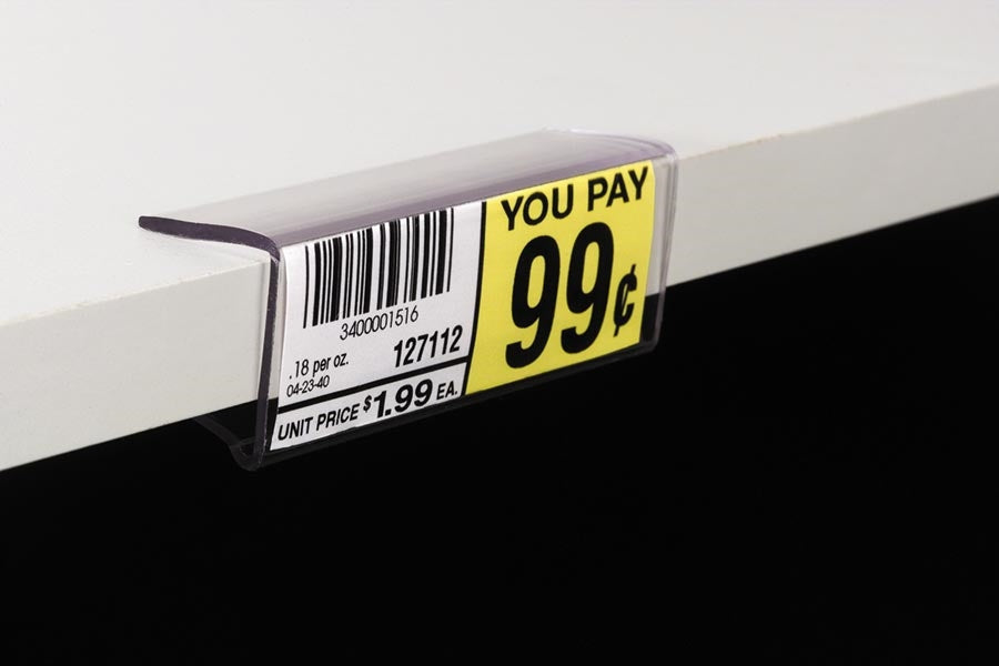 Price Tag Shelf Ticket Holder for Wooden Display Units25pieces — screengemsinc