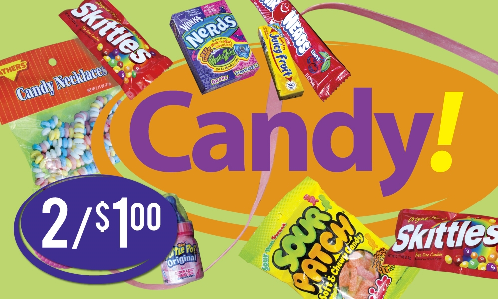 Candy Window Sign-Custom Price