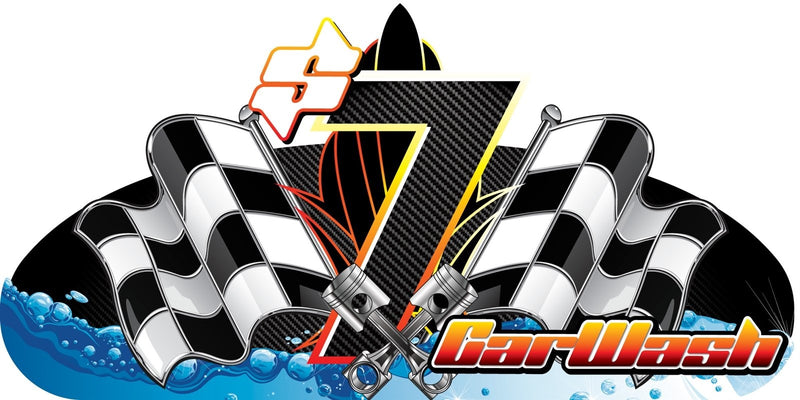 Car Wash Aluminim Wall Sign-96" W x 48" H