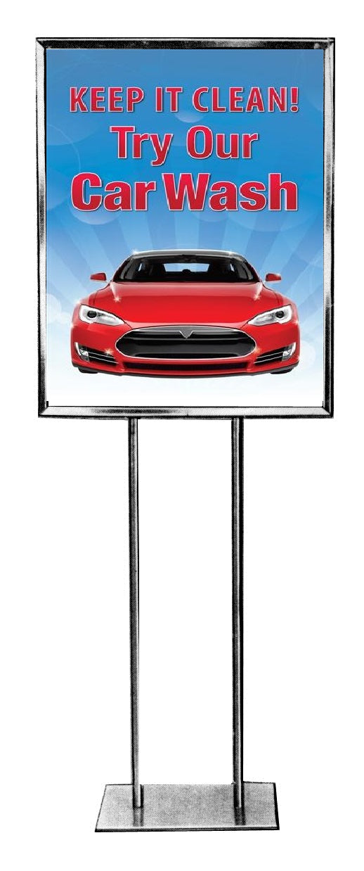 Car Wash Floor Stand Sign Standard Poster