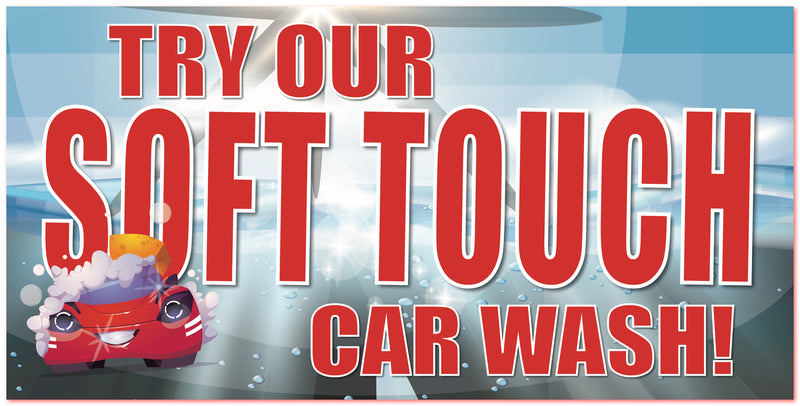 Car Wash Banner-Soft Touch