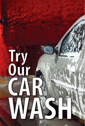 Car Wash Window Sign Poster