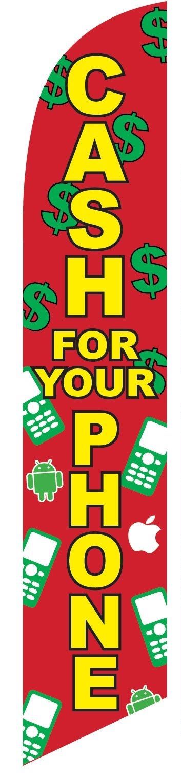 Cash for your Phone Feather Flag Kit