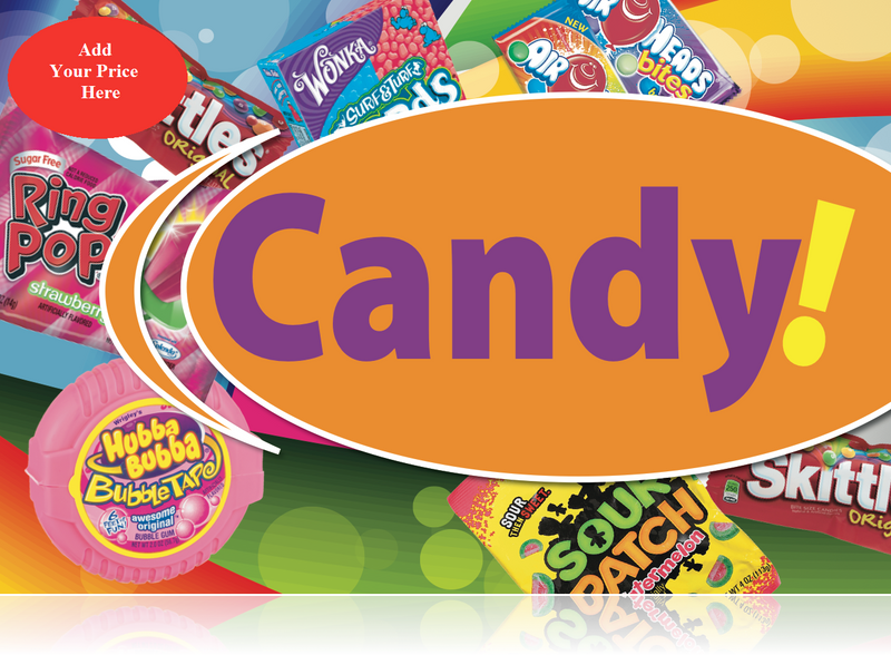 Ceiling Dangler Mobile Sign-Candy