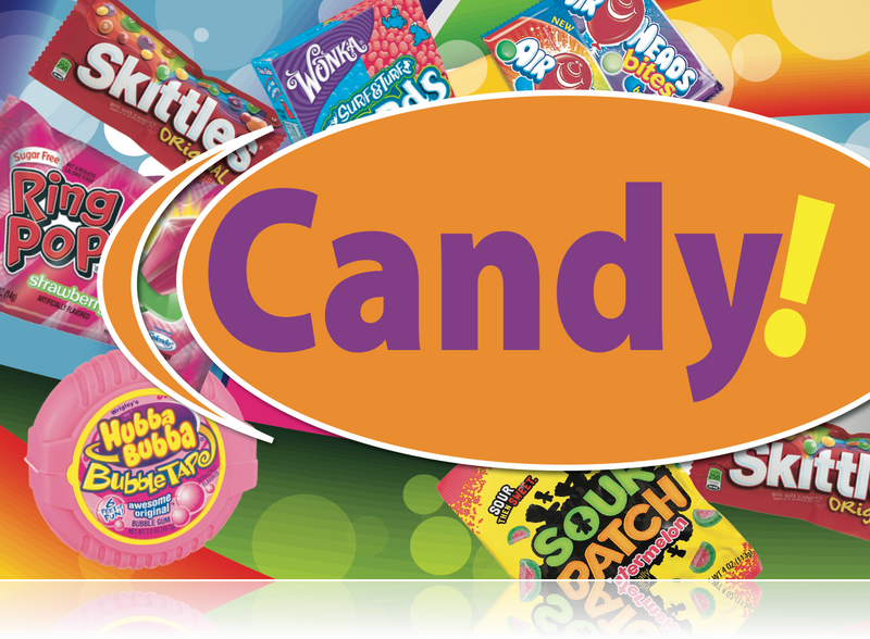 Ceiling Dangler Mobile Sign-Candy
