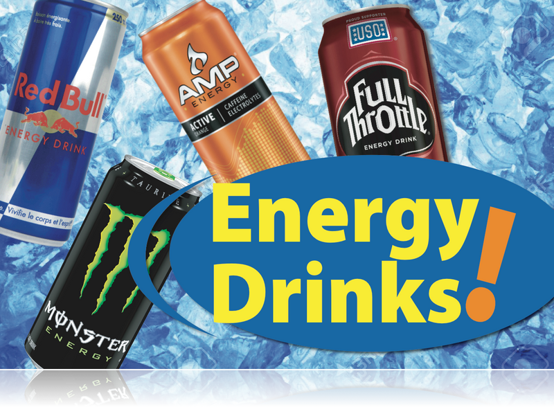 Ceiling Dangler Mobile Sign-Energy Drinks