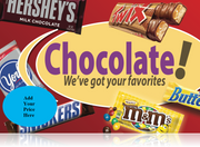 Ceiling Dangler Mobile Sign- Chocolate