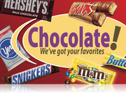 Ceiling Dangler Mobile Sign- Chocolate