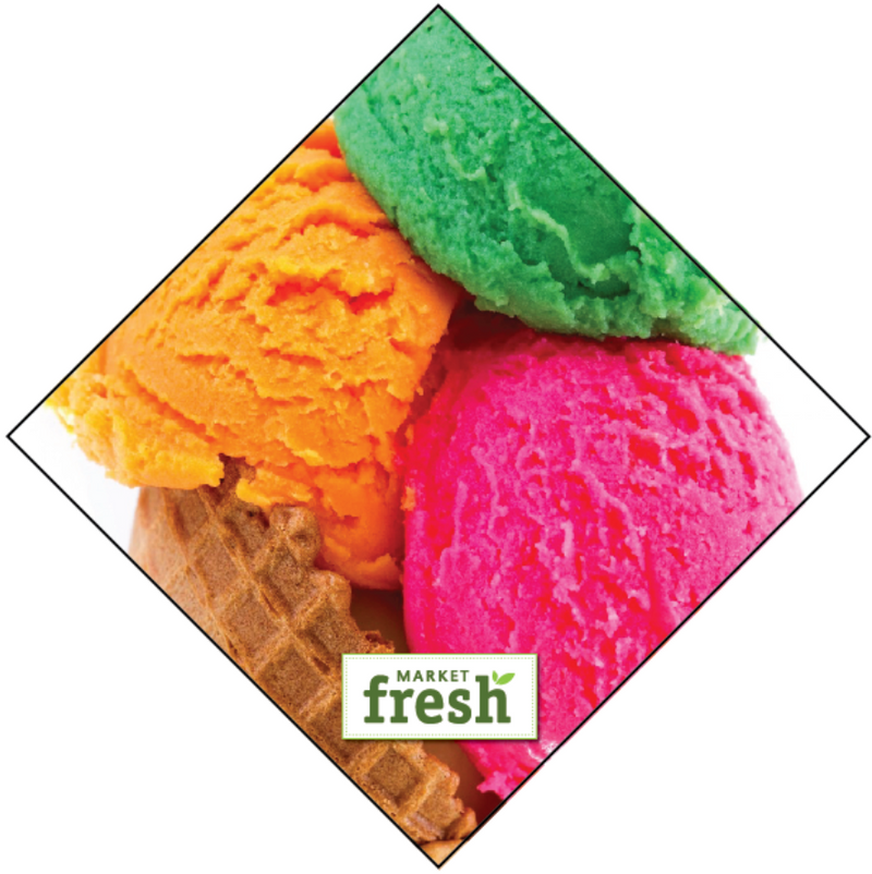 custom printed ice cream Ceiling Dangler