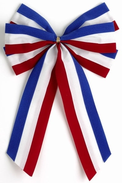 Ceremonial Bows-Red/White/Blue-6 Loops