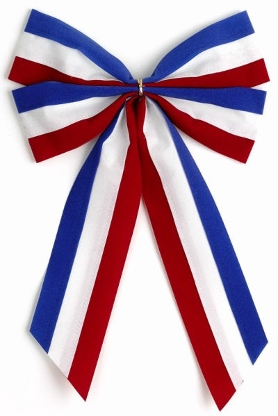 Ceremonial Bows-Red/White/Blue-4 Loops