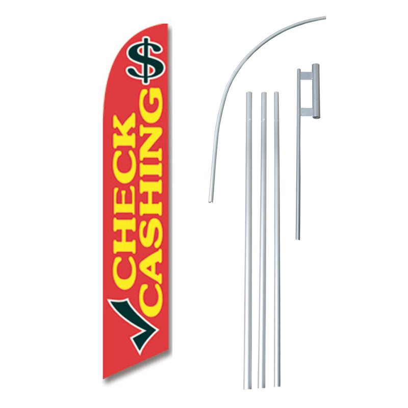 Check Cashing Feather Flag Kit