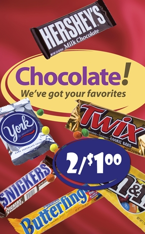 Chocolate Window Sign-Custom Price