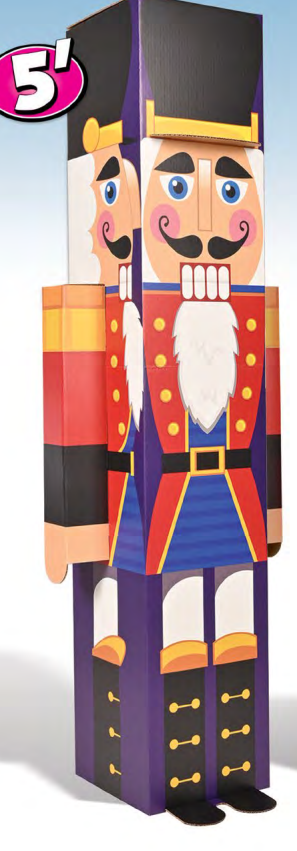 5' Tall Christmas Nutcracker Display Prop