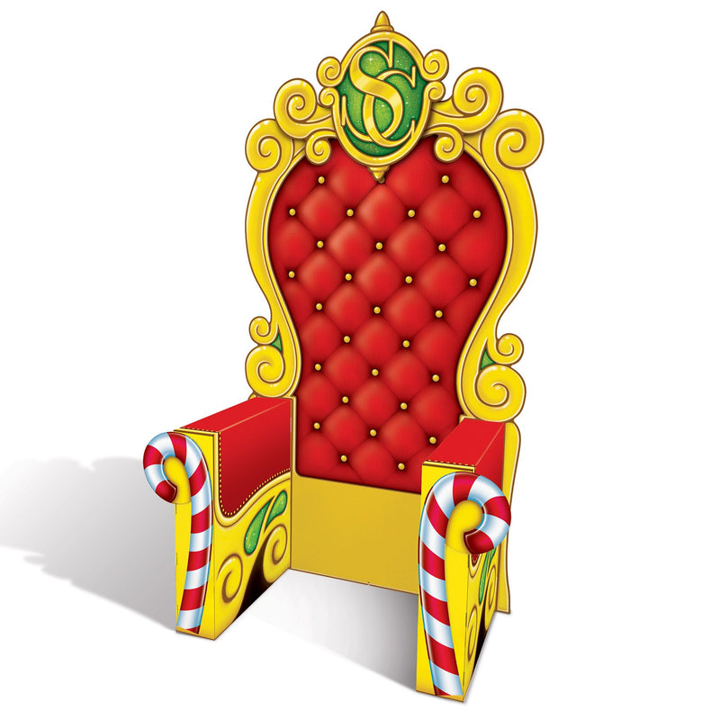 7' Tall Christmas Santa Chair Display Props- 4 units