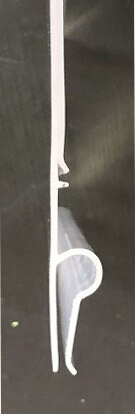 Clear Plastic Snap-On Covered Face Sign Holders for Wire Shelves-11"x 3.5"