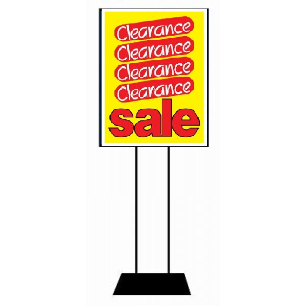 Clearance Retail Sale Sign Posters-Yellow